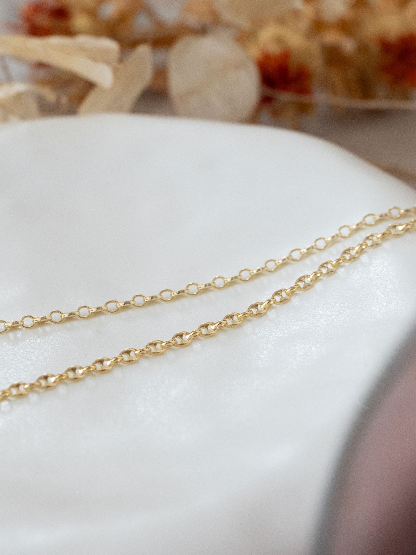 《予約品》 PUFFED MARINA CHAIN / チェーン / ゴールド 【Iroquois.SENTI】