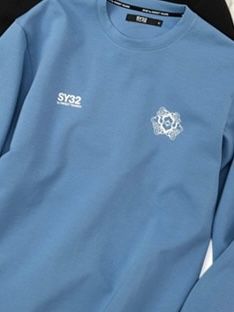 SYMBOLIC MARK SWEAT L/S TEE サックス 【SY32 by SWEET YEARS】