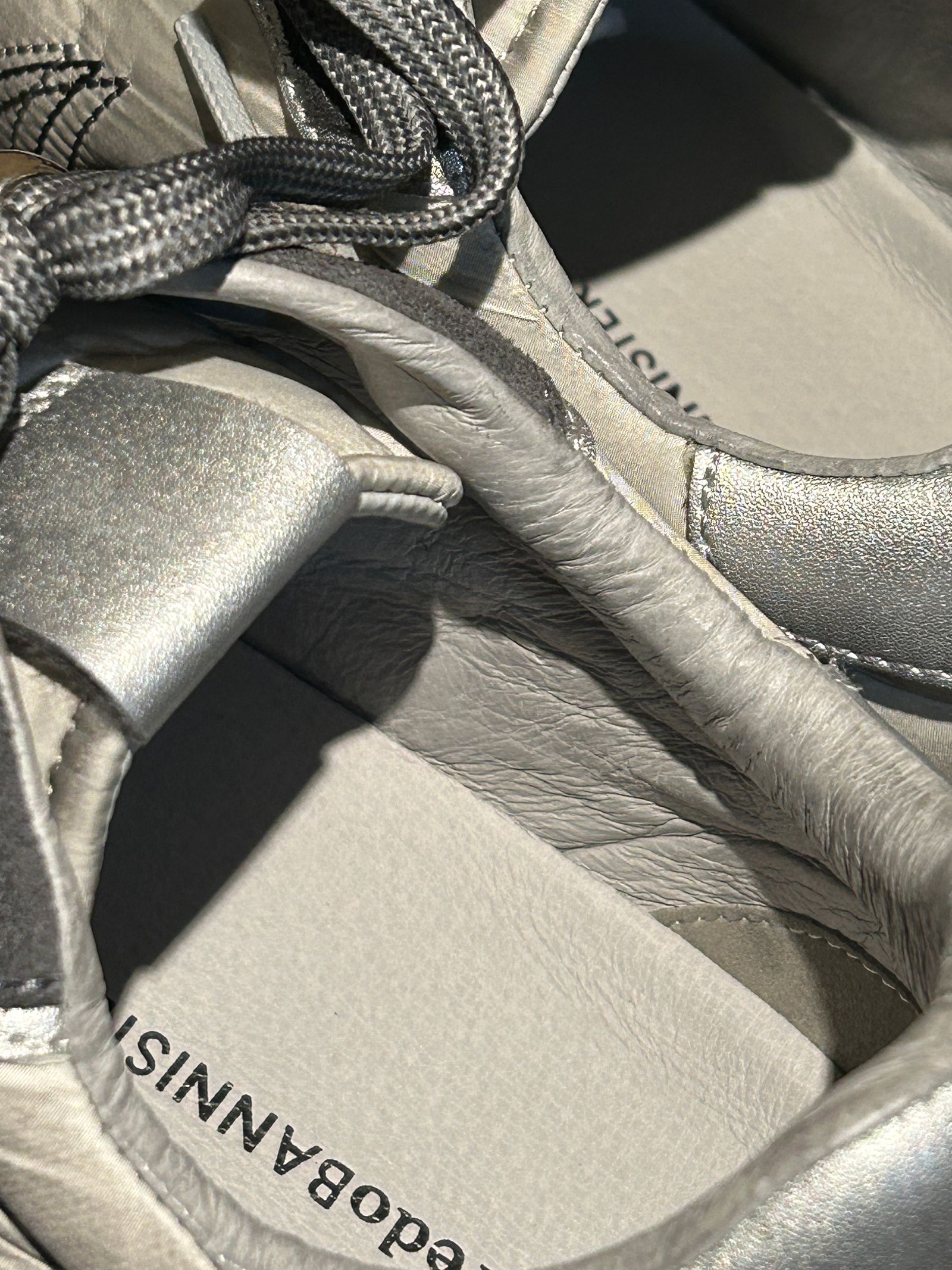 ヴィンテージ コンビネーション スニーカー グレー2026S/S 【alfredoBANNISTER】