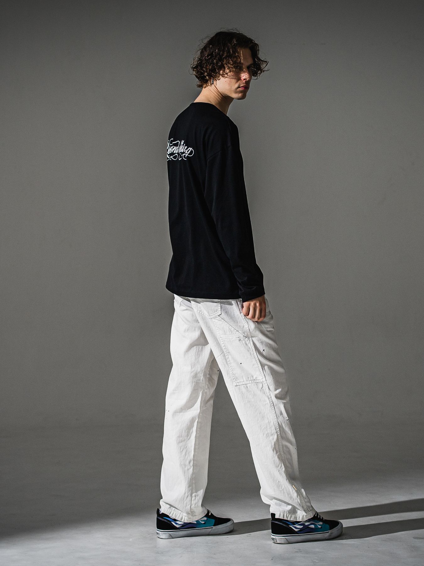 【予約品 5月24日(日) 18:00締切】WK PT / ワンタックワークパンツ / ホワイトユーズド
