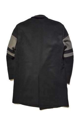 S100'S MELTON COAT コート / BLACK 【roarguns】