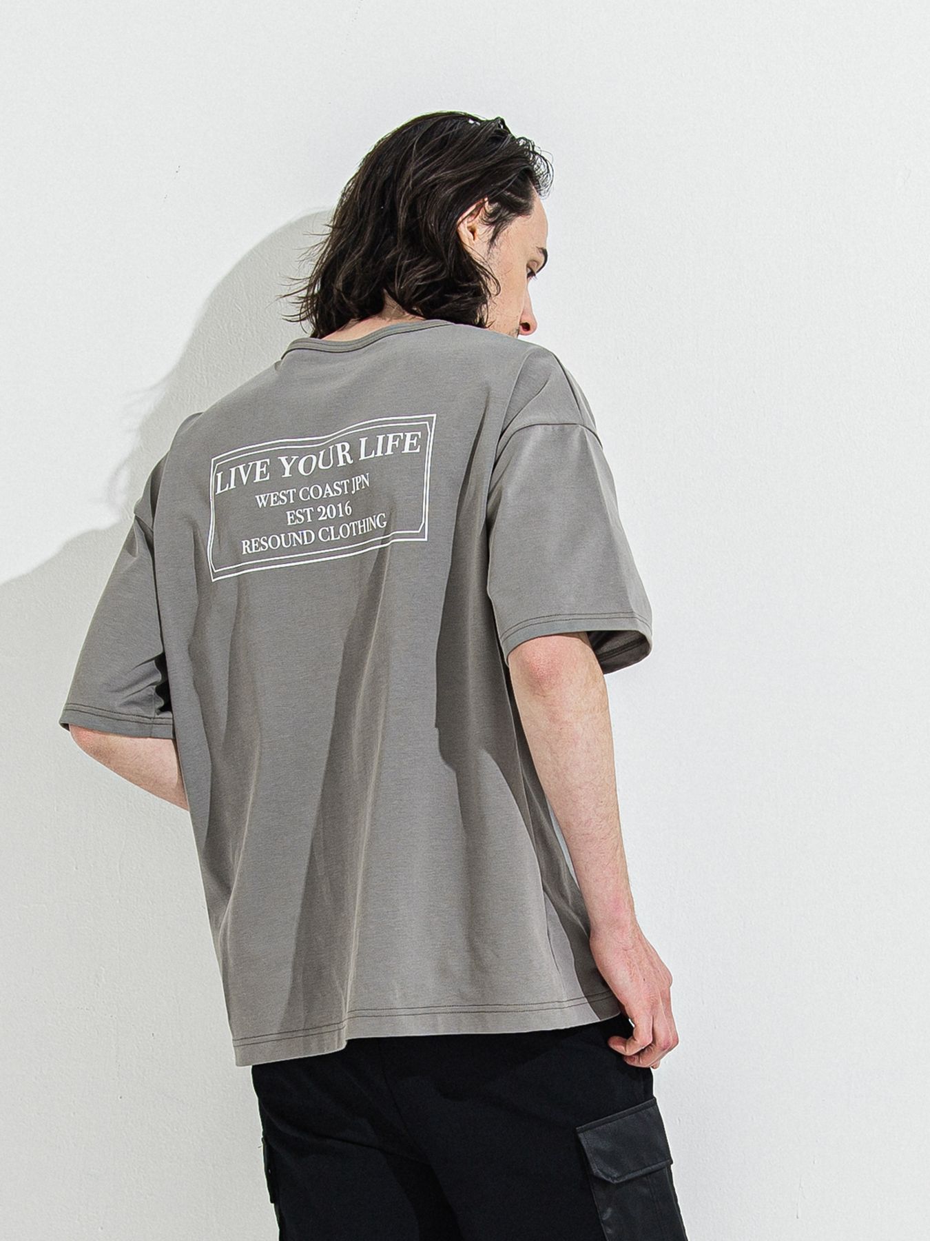 【予約品 】CREW OVER TEE /  クルーオーバーサイズTシャツ / グレー