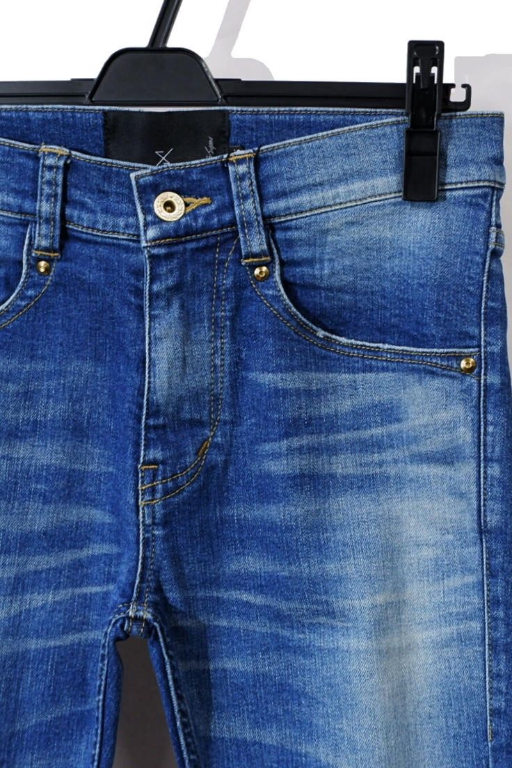 【ys Yuji SUGENO】Hybrid Stretch USED Skinny Denim Pants / INDIGO