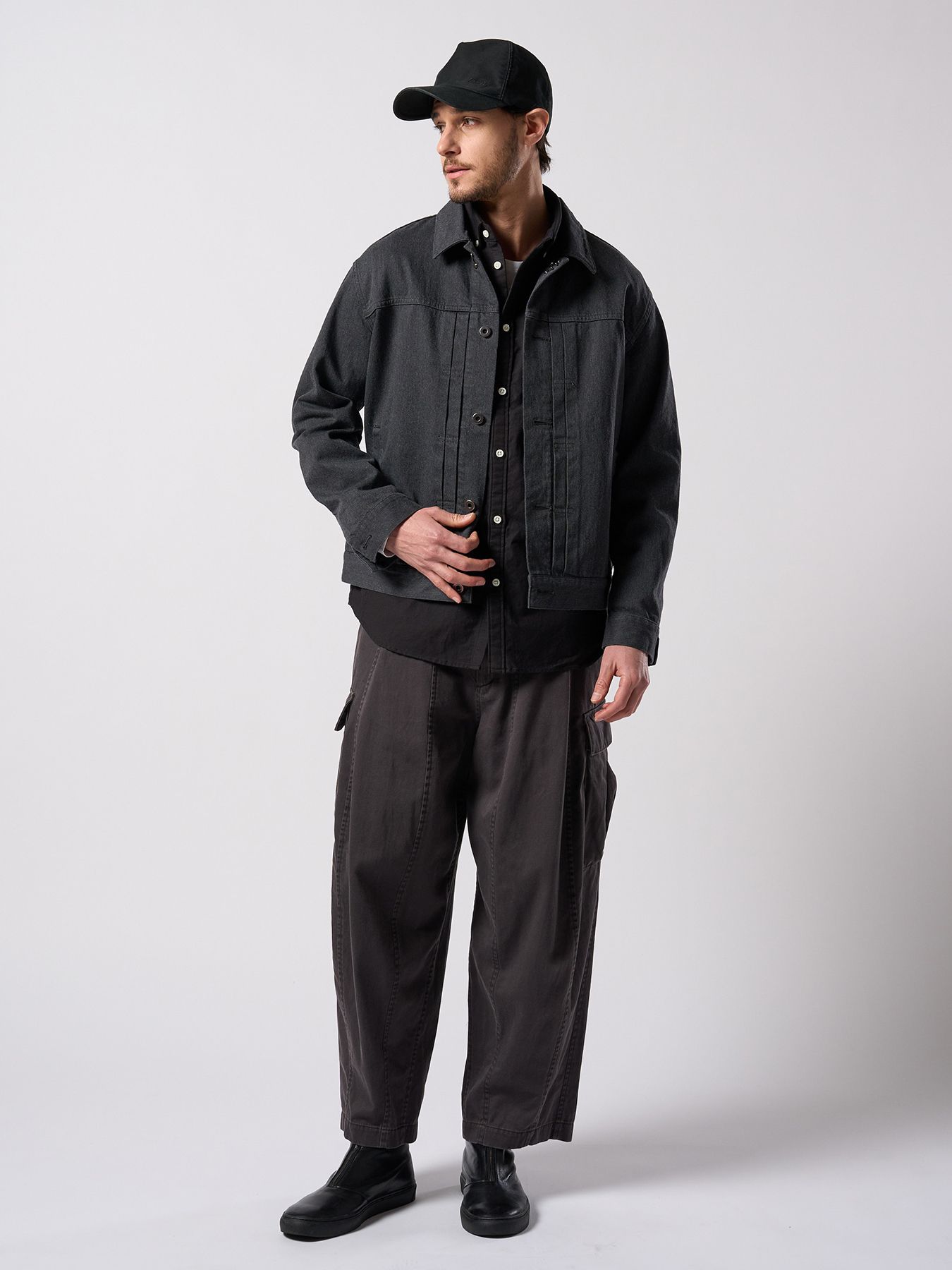 【予約品 4月19日(日) 18時締切】denim jacket type1 (OW) / ワンウォッシュ TYPE1 デニムジャケット / ダストチャコール