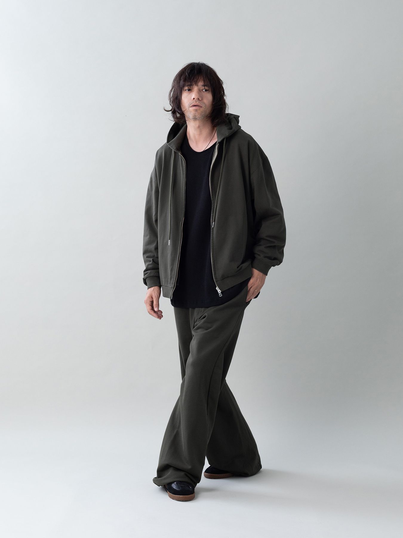 【予約品 5月6日(水) 締切】3D-SWEATPANTS / 3Dスウェットパンツ / チャコール