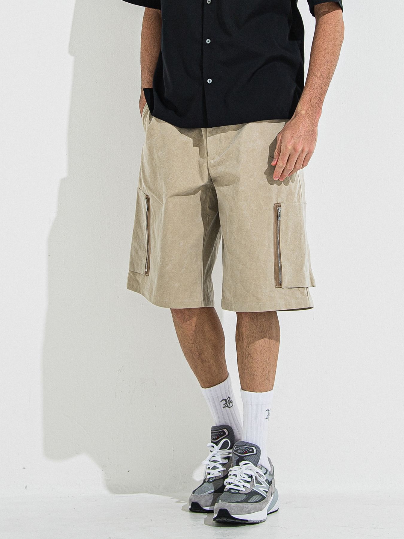 【予約品 】DAVID CARGO HALF PANTS / デヴィッドカーゴハーフパンツ / ヴィンテージベージュ
