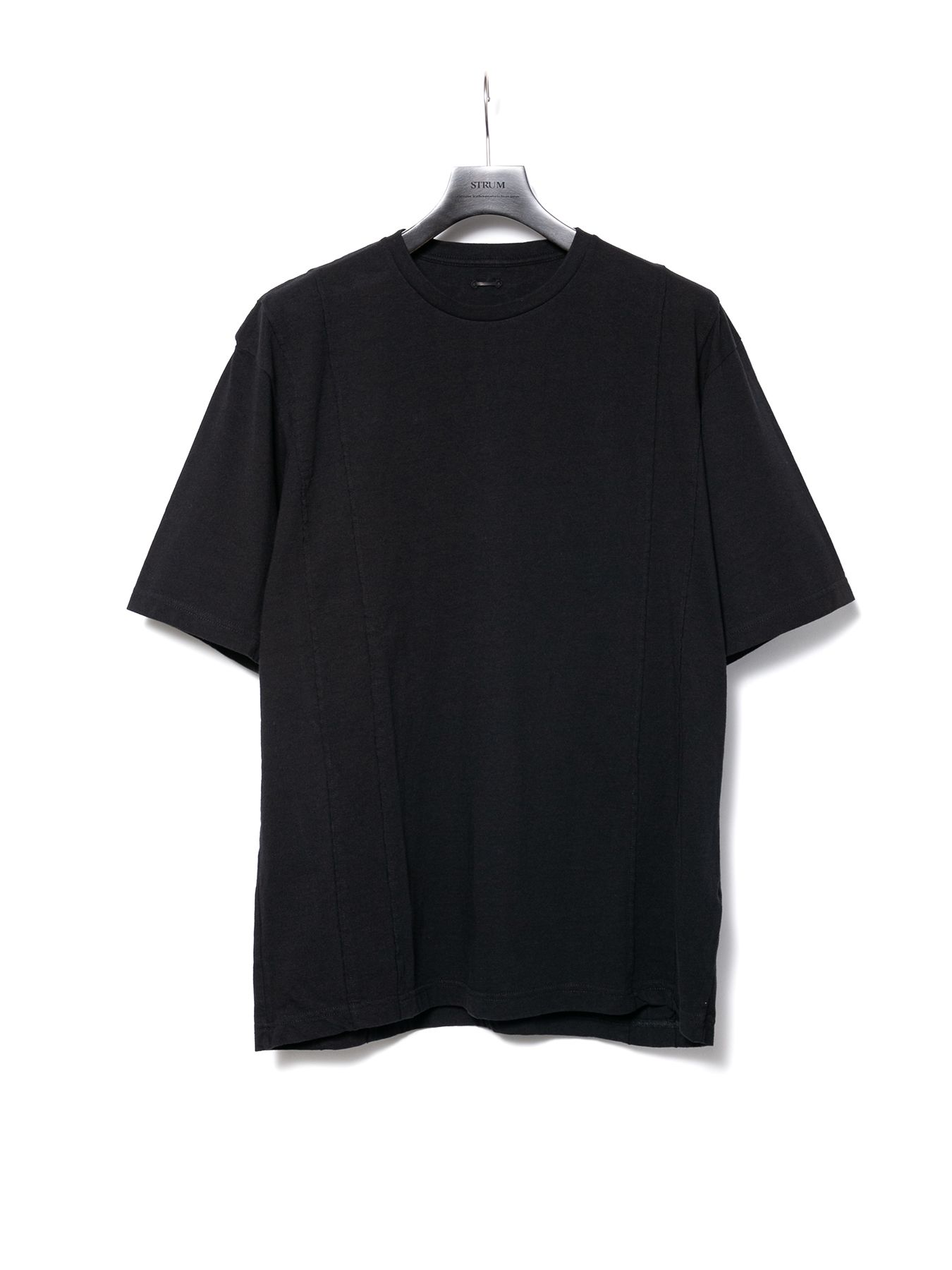 【予約品 10月12日(日) 締切】Natural Soft Cotton Oversize Crew Neck T-shirt / 30/-ナチュラルソフト天竺 クルーネック ワイドTシャツ / ブラック