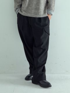 【予約品 】WOOLPILOTPANTS / ウールミリタリーパンツ / ブラック