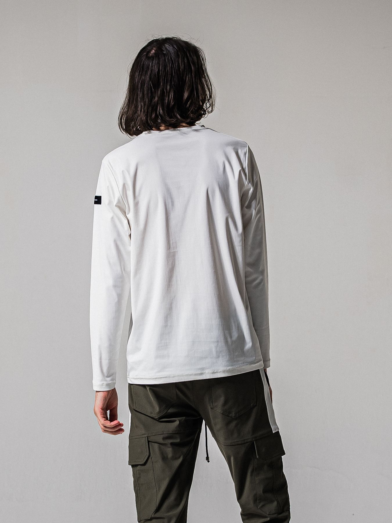 【予約品 11月16日(日) 締切】NYLON LONGSLEEVE TEE / ナイロン ロングスリーブTシャツ / ホワイト