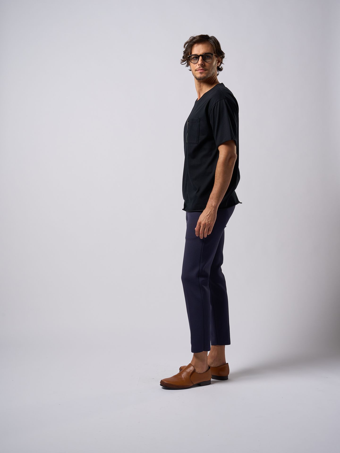 【予約品9月19日 10時締め】 cool touch zip-pocket S/S / Tシャツ / ブラック