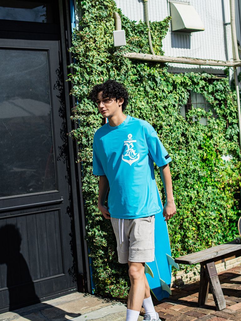 《予約品3月3日18：00締め》 anchor RCl RUSH OVER T / ラッシュガードTシャツ / ブルー