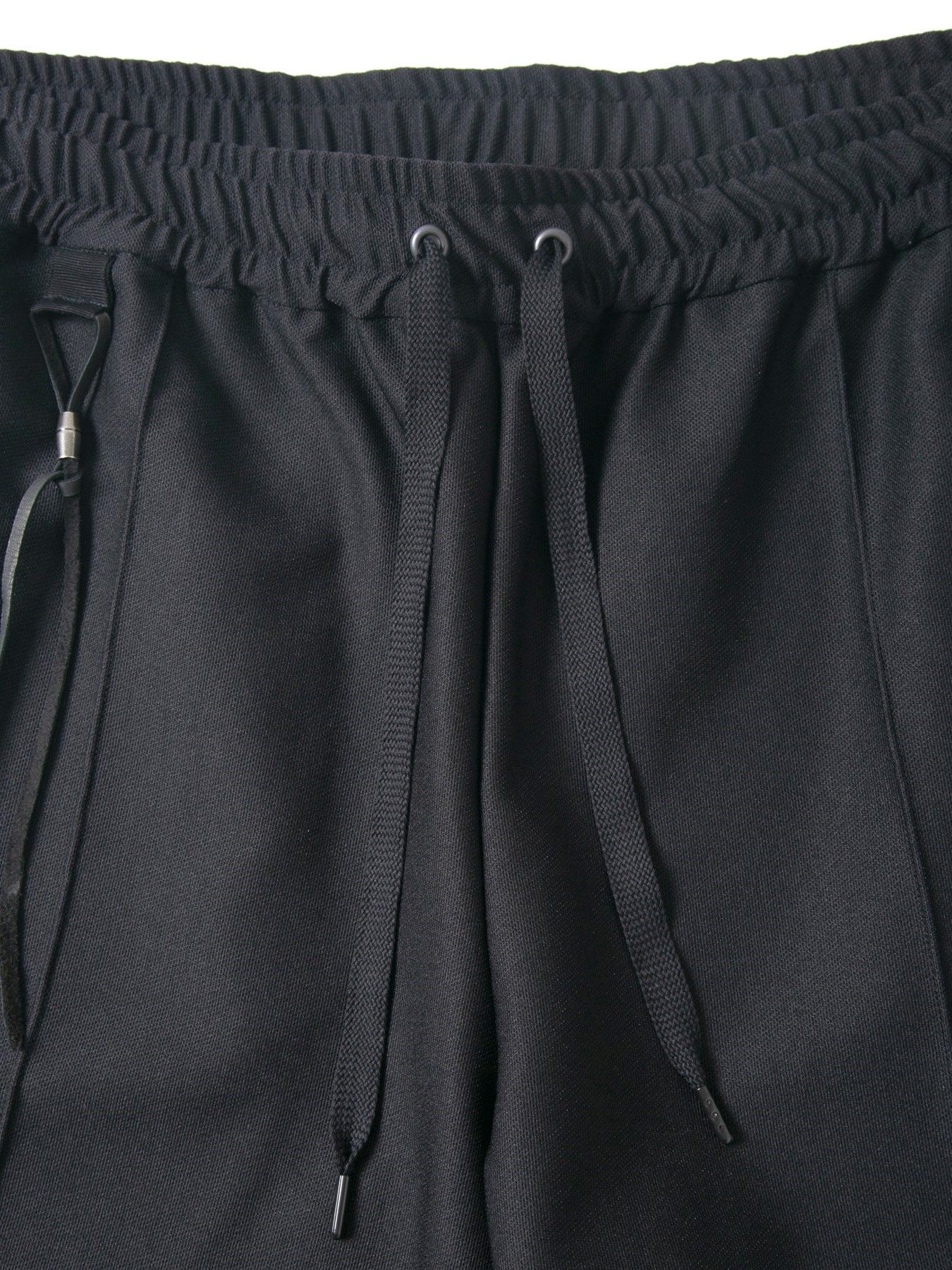 ポリ キュプラ ナイロン ハイブリッドジャージ トラック テーパードパンツ / Track Taperd Pants / ブラック 【STRUM】