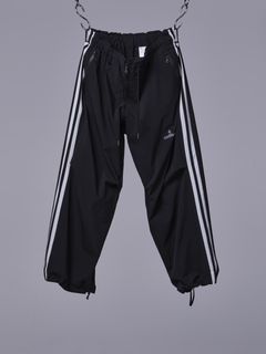 《予約品11月4日 》 LineLoosePants / ルーズパンツ / ブラック×ラインホワイト