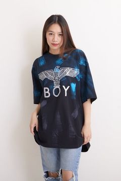 BRUSH DYE EAGLE T-SHIRTS/ ブルー 【BOY LONDON】