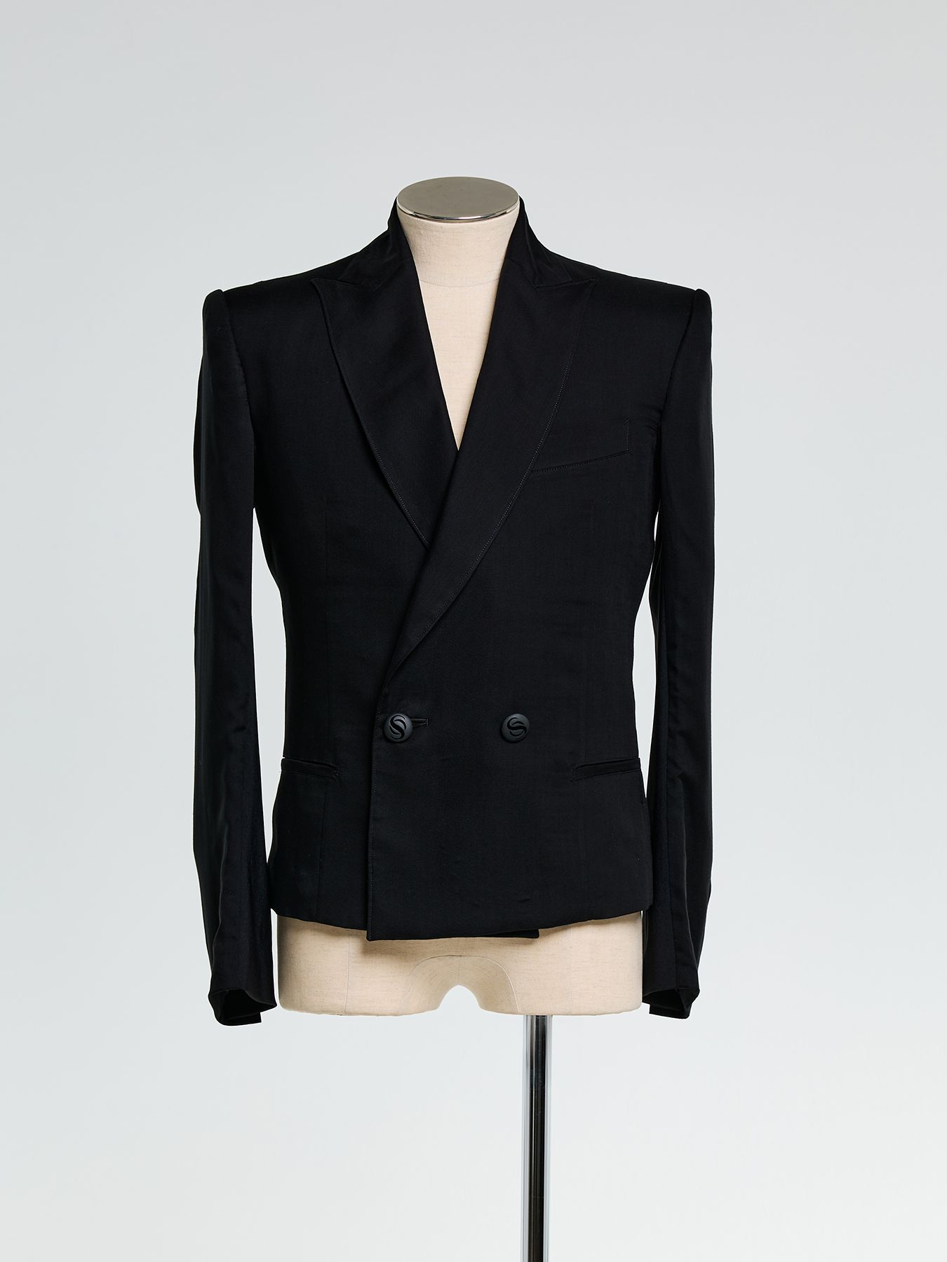 【予約品 10月26日(日) 締切】Costume Line：W-Peaked Jacket / Wピークドジャケット / ブラック