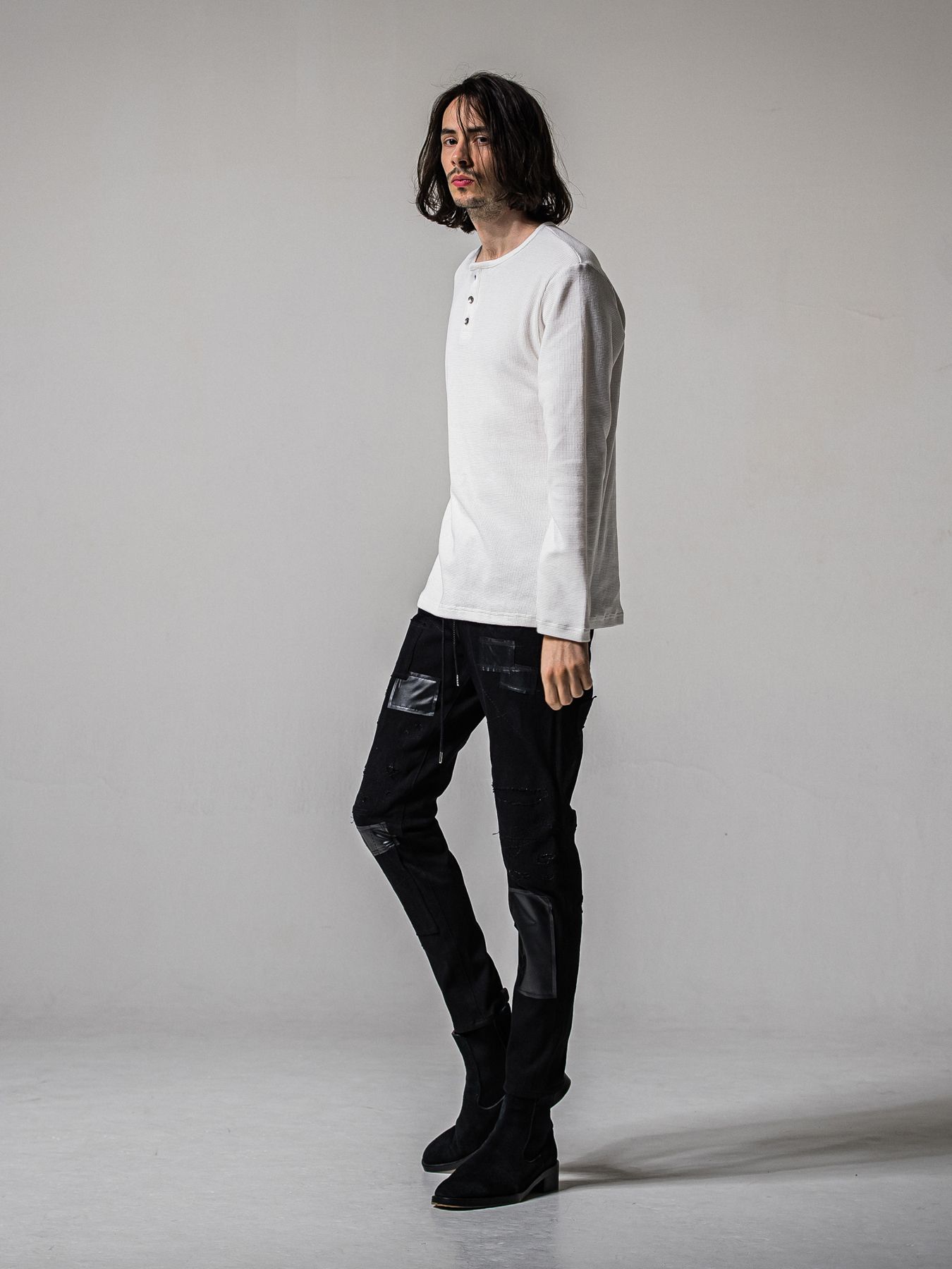 【予約品 11月16日(日) 締切】MICK DENIM JERSEY / ミック デニムジャージ / ブラックリメイク