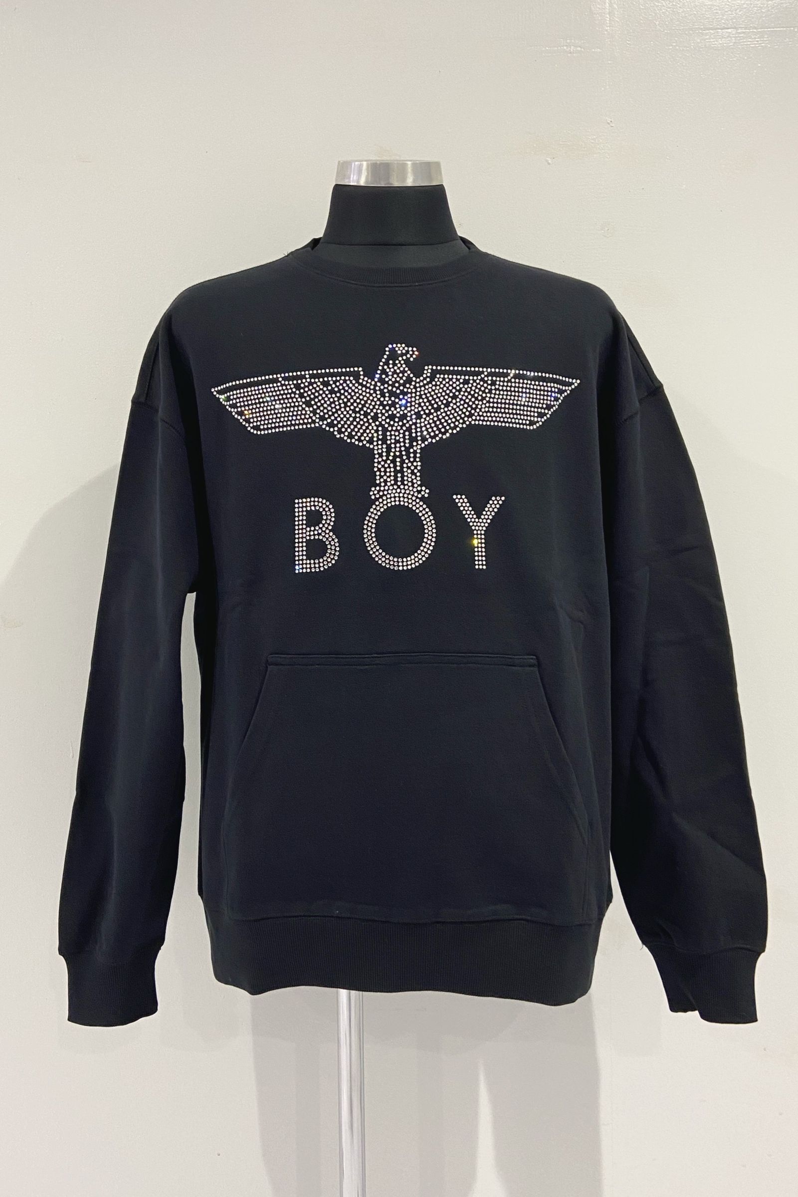 EAGLE BOY swarovski スワロフスキ スウェット / BLACK 【BOY LONDON】