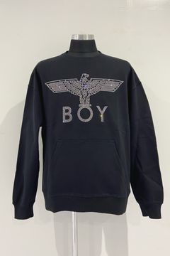 EAGLE BOY swarovski スワロフスキ スウェット / BLACK 【BOY LONDON】