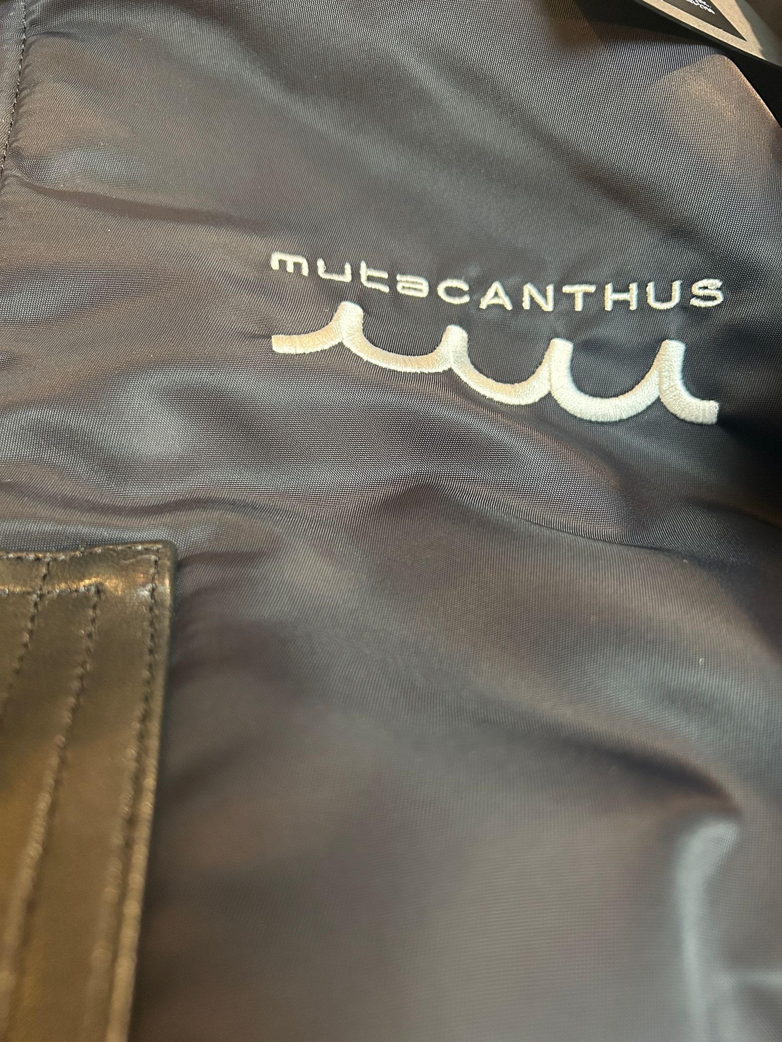 muta Nylon MA-1 / ナイロン MA-1ジャケット / ブラック【Acanthus × muta MARINE】