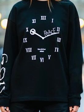 《受注生産2026年2月8日18時締め》GODSIZE CLOCK 長袖 RELAXED FIT TEE [BLACK]