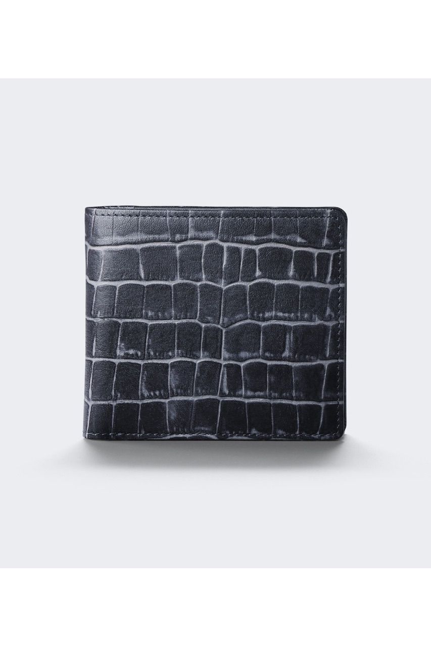 二つ折り財布 Tint Embossing Leather / Navy 【aniary】