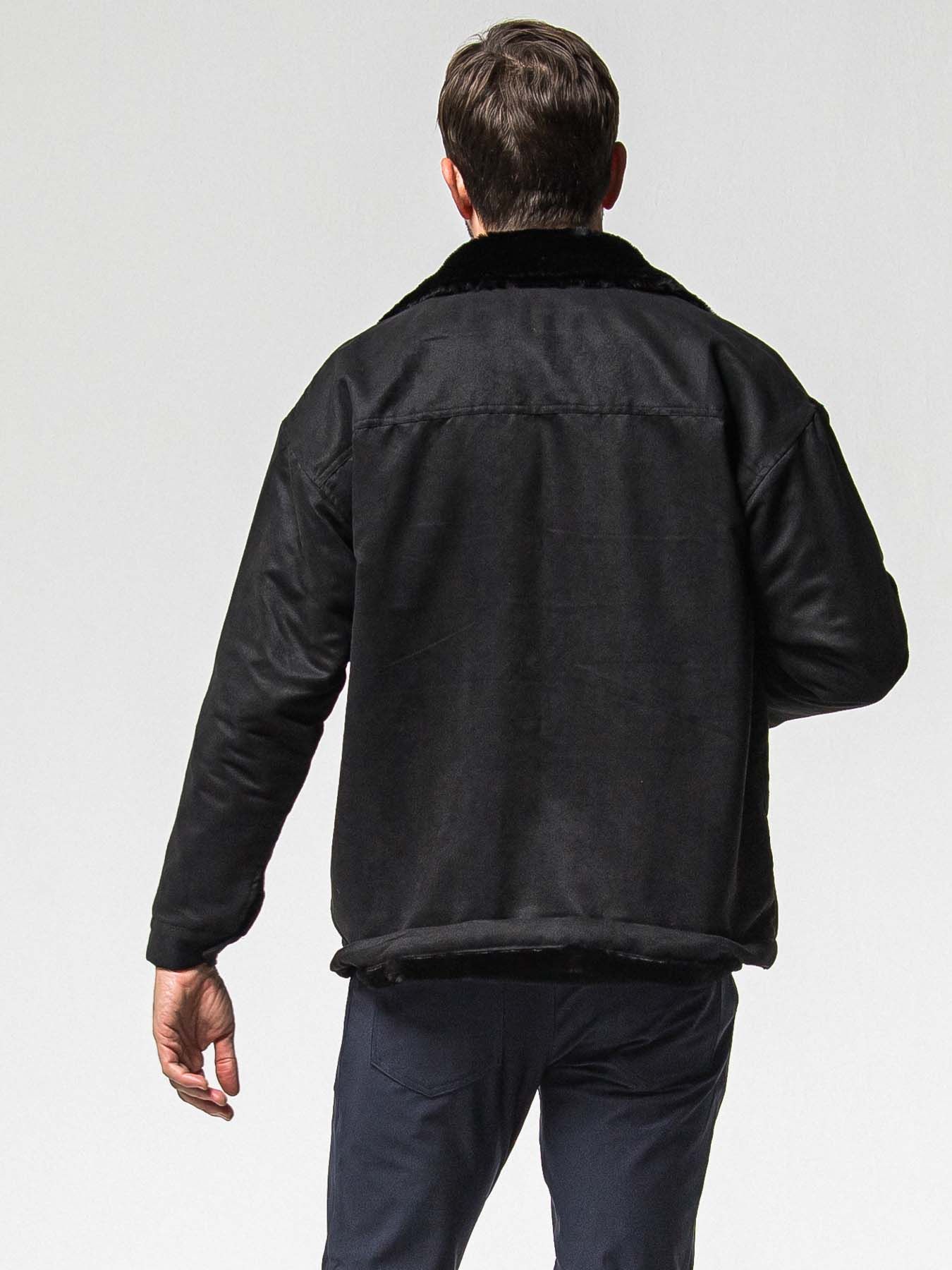 【予約品 】SUEDE FUR CAVER ALL / スウェードファーカバーオール / ブラック