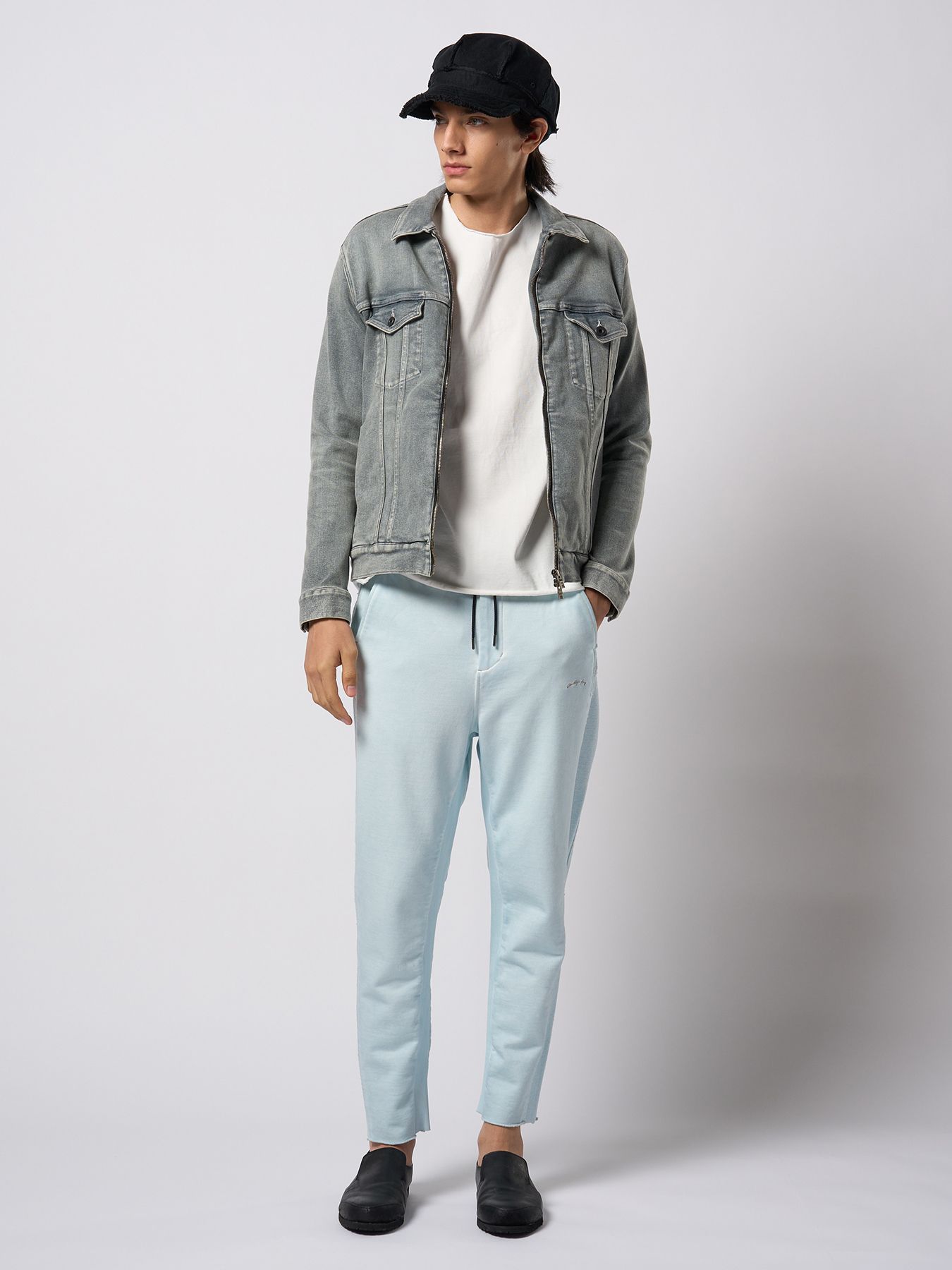 【予約品 9月23日(火) 締切】denim zip blouson / デニムジップブルゾン / アイスグレー