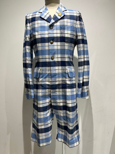 テーラーメイドジャケットつなぎ チェック1点物 /アレフルード +CAPサービス