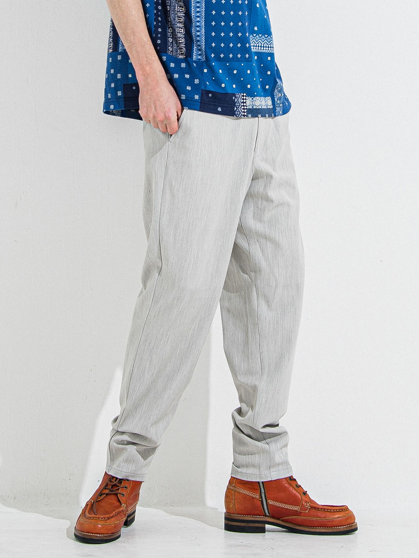 【予約品 】PAT WIDE EASY PANTS / パットワイドイージーパンツ / グレー