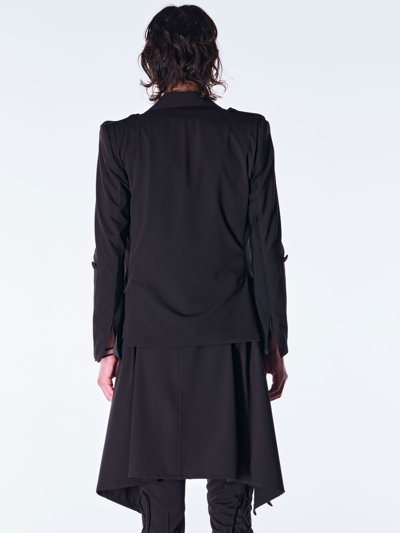 【予約品 6月29日(月) 締切】PE Gabardine Short Goth Jacket / ショート ゴスジャケット / ブラック