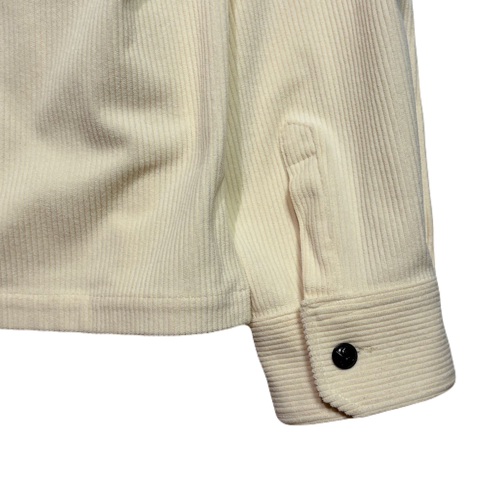 【予約品 3月9日(月) 18:00 締切】CORDUROY SH / コーデュロイ シャツ オフホワイト クロスガンパッチ / [26FGS-02A]