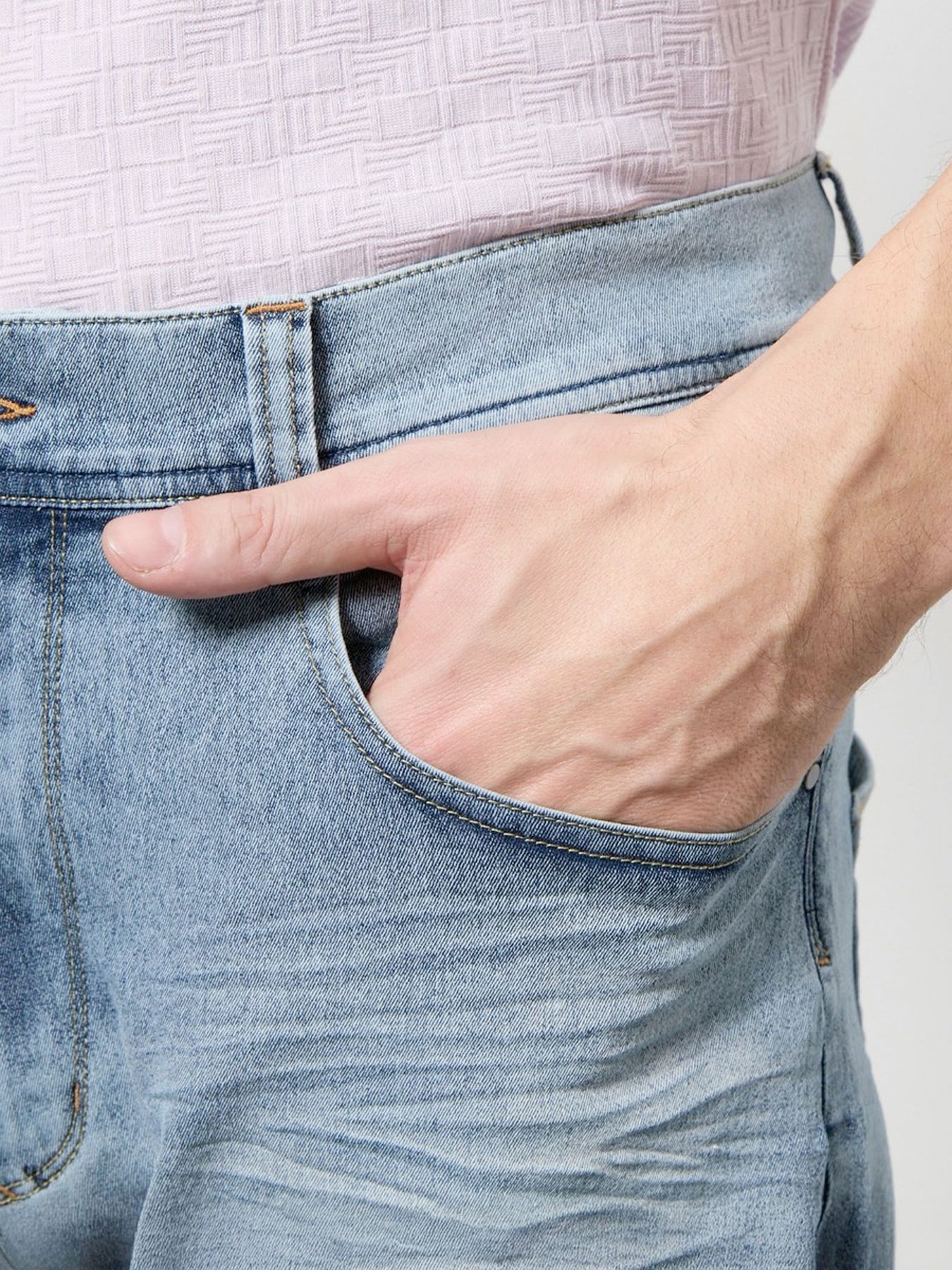 ライトオンスストレッチデニムパンツ / ネイビー【HIDEAWAYS NICOLE】