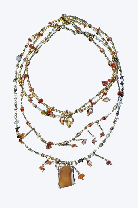 Hinokami ヒノカミ Necklace ネックレス / ORANGE 【Ranunculus】