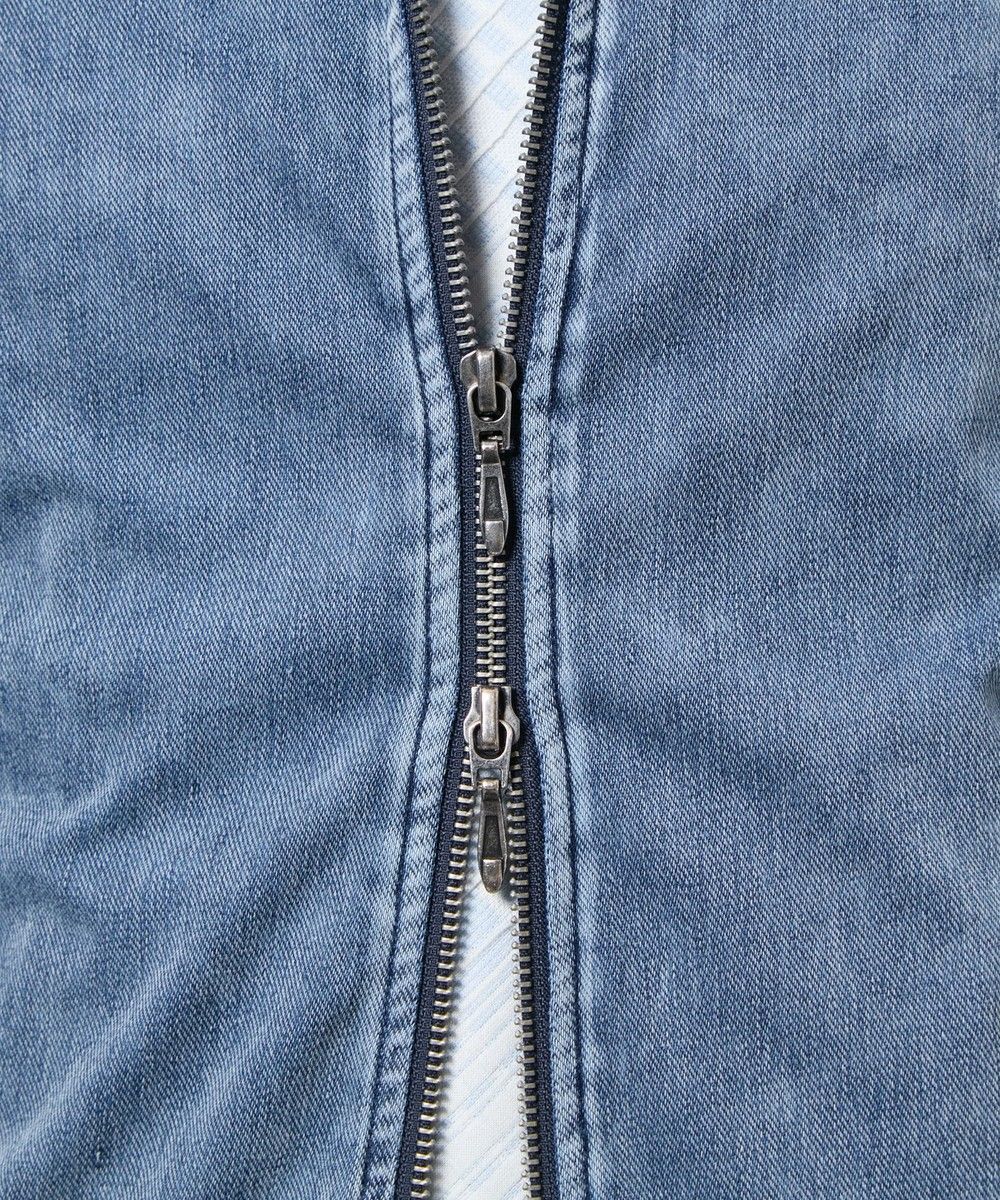 ハイテンションジャージーデニムジップアップパーカー【HIDEAWAYS NICOLE】