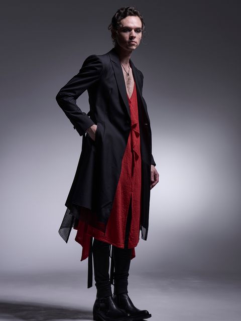 【予約品 7月13日(日) 締切】Long Flare Jacket / ロングフレアジャケット / ブラック