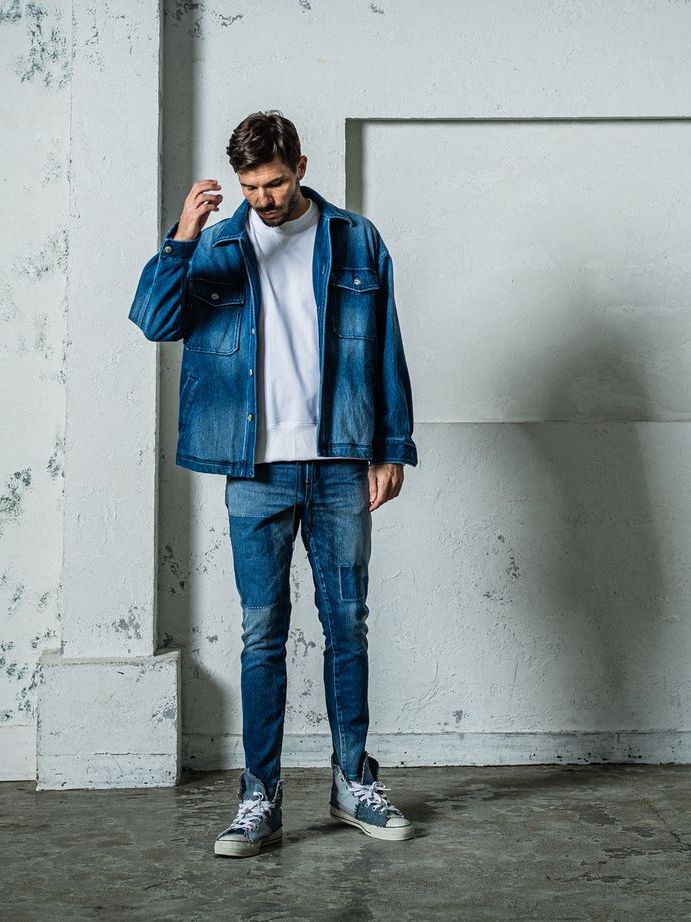 《予約11月17日19時締め》 MICK DENIM JERSEY / ジャージパンツ / インディゴリメイク