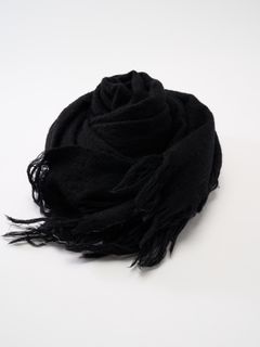 fringe soft stall / ストール / ブラック