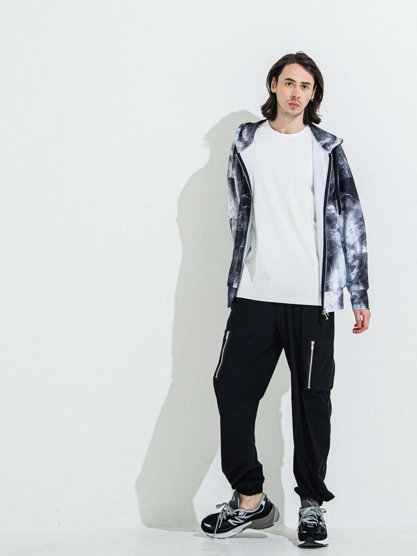 【予約品 】DAVID NYLON CARGO PANTS / デヴィッドナイロンカーゴパンツ / ブラック
