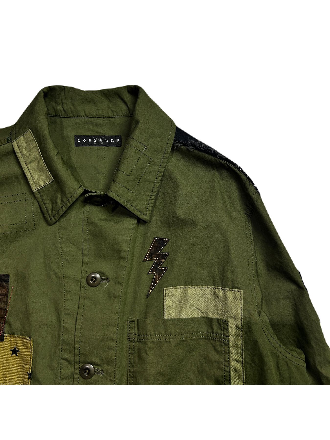 【予約品 8月10日(日) 締切 】PATCH WORK JACKET / パッチワーク ジャケット / カーキ