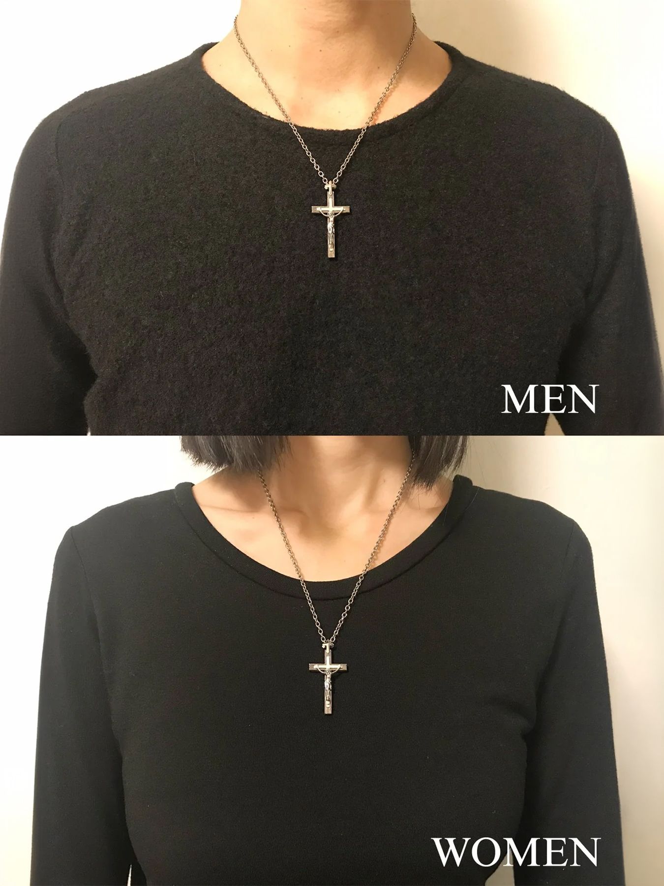 【予約品 9月27日(日) 締切】タイニークロスネックレス（流木加工 / 鏡面磨き） / Silver 925