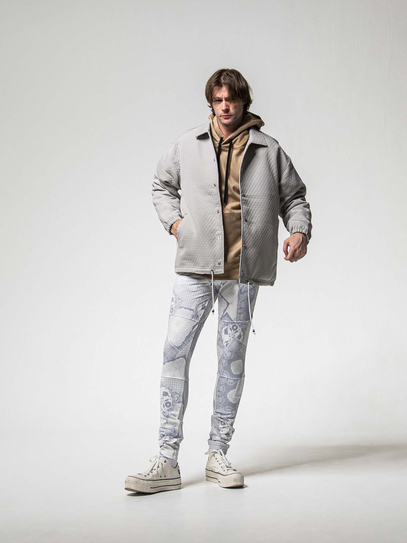 【予約品 8月31日(日) 締切】FUR COACH JK / ファーコーチジャケット / グレー