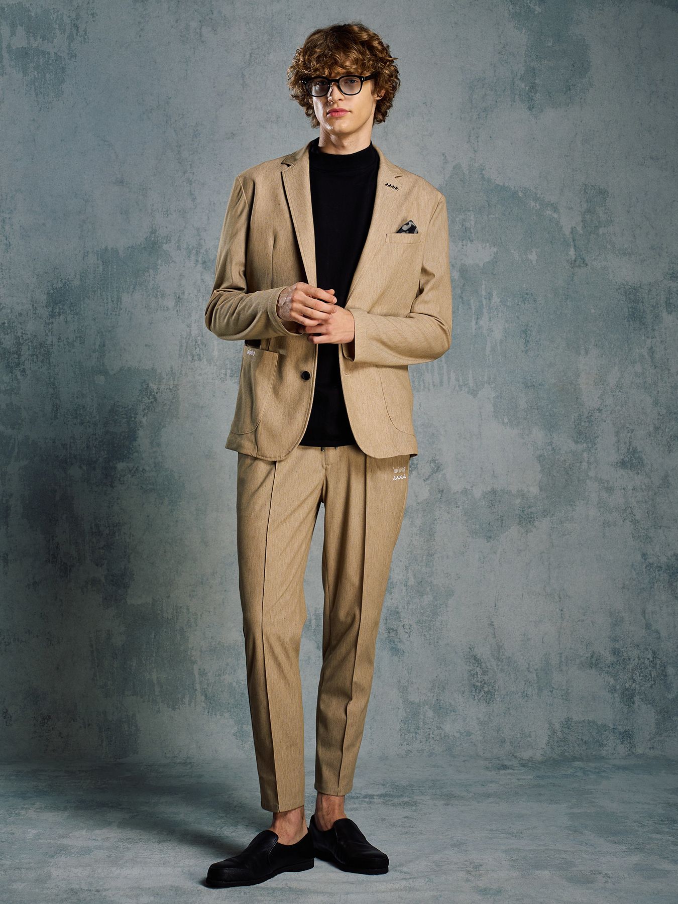 【予約品 1月25日(日) 締切】muta × wjk collection：smart pin-tuck slacks  / スマートピンタック スラックス / キャメル
