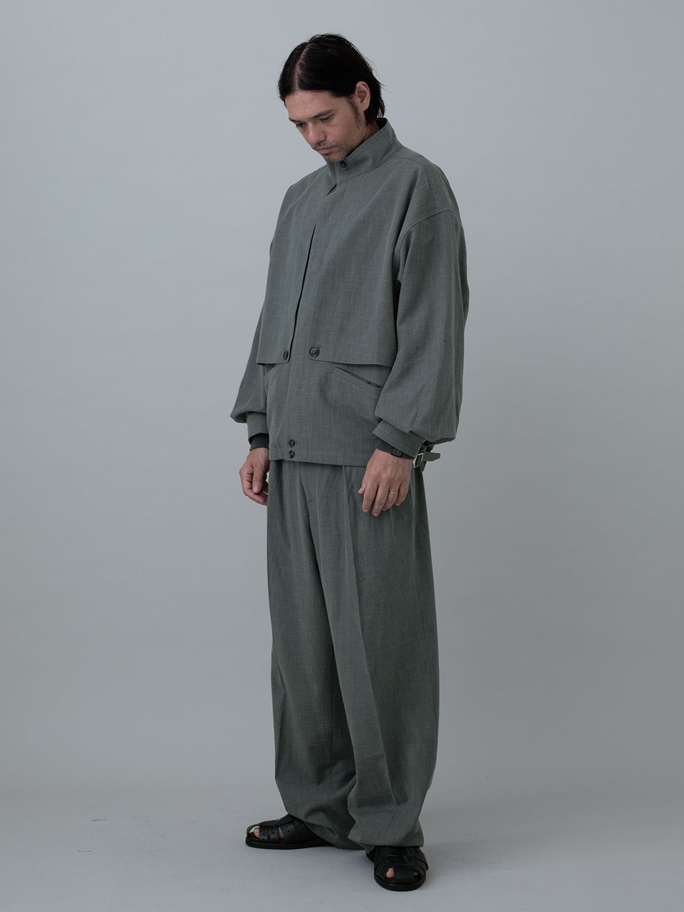 【予約品 10月26日(日) 締切】TRENCHSWINGTOP / トレンチスイングトップ / moku.L.GRAY