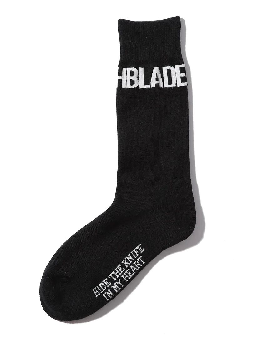 CLASSIC CREW SOCKS / BLACKソックスブラック 【SWITCH BLADE】