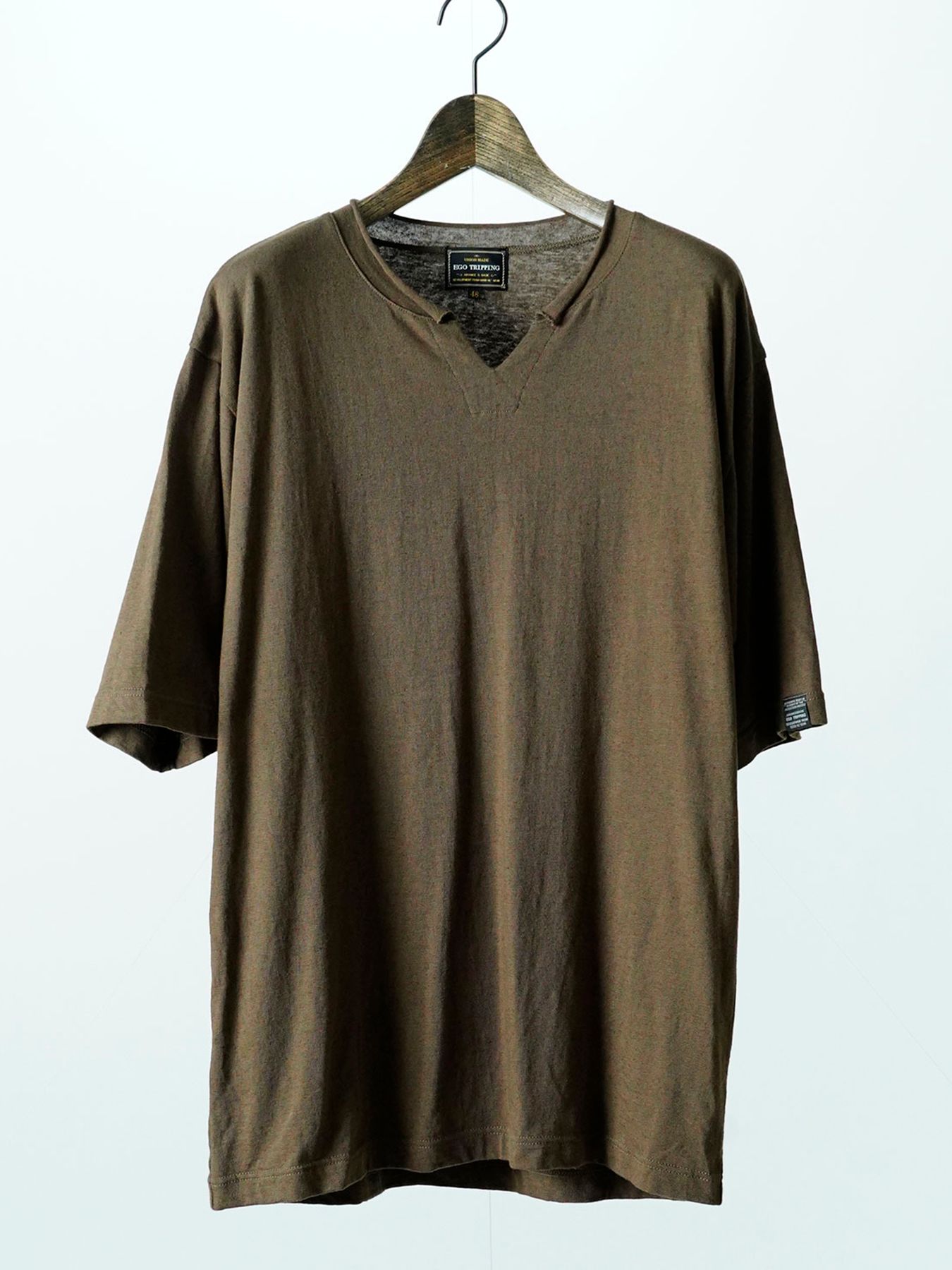 【予約品 11月9日(月) 締切】ALTNECKTEE / 変形ネックTシャツ / ベージュ