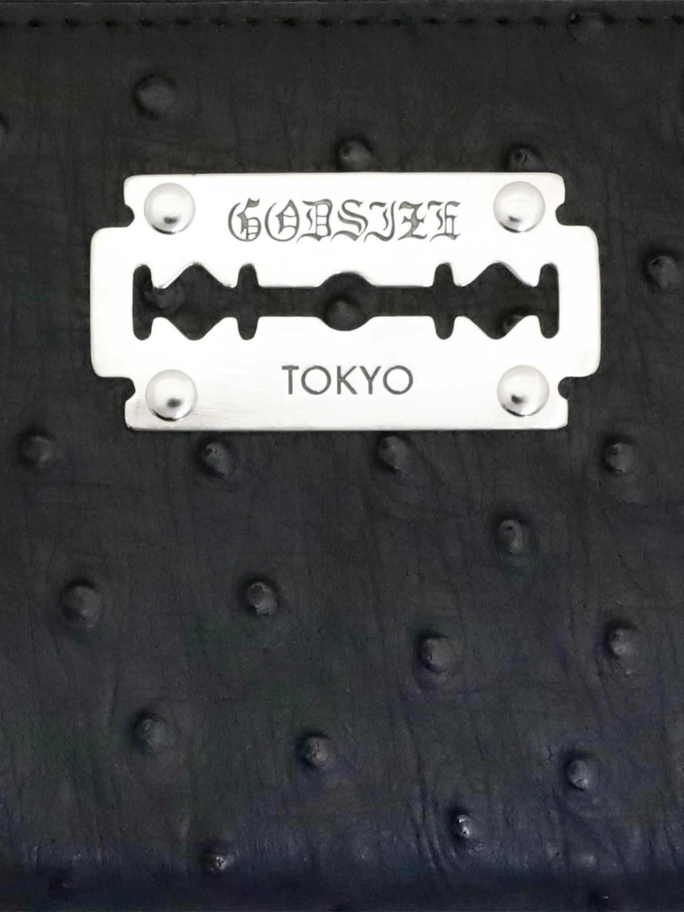 《取り寄せ》GODSIZE OSTRICH LEATHER ROUND ZIP LONG WALLET / ゴッドサイズ オーストリッチレザー ラウンドジップロングウォレット / 先着