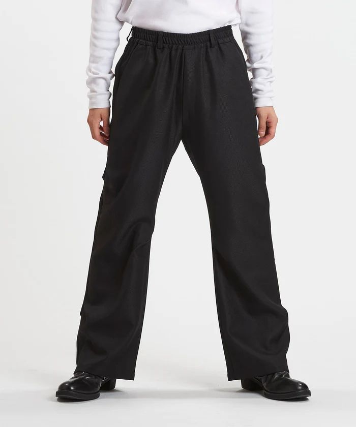 ワイドレッグタックトラウザース 857006-382Pブラック【NOID.】