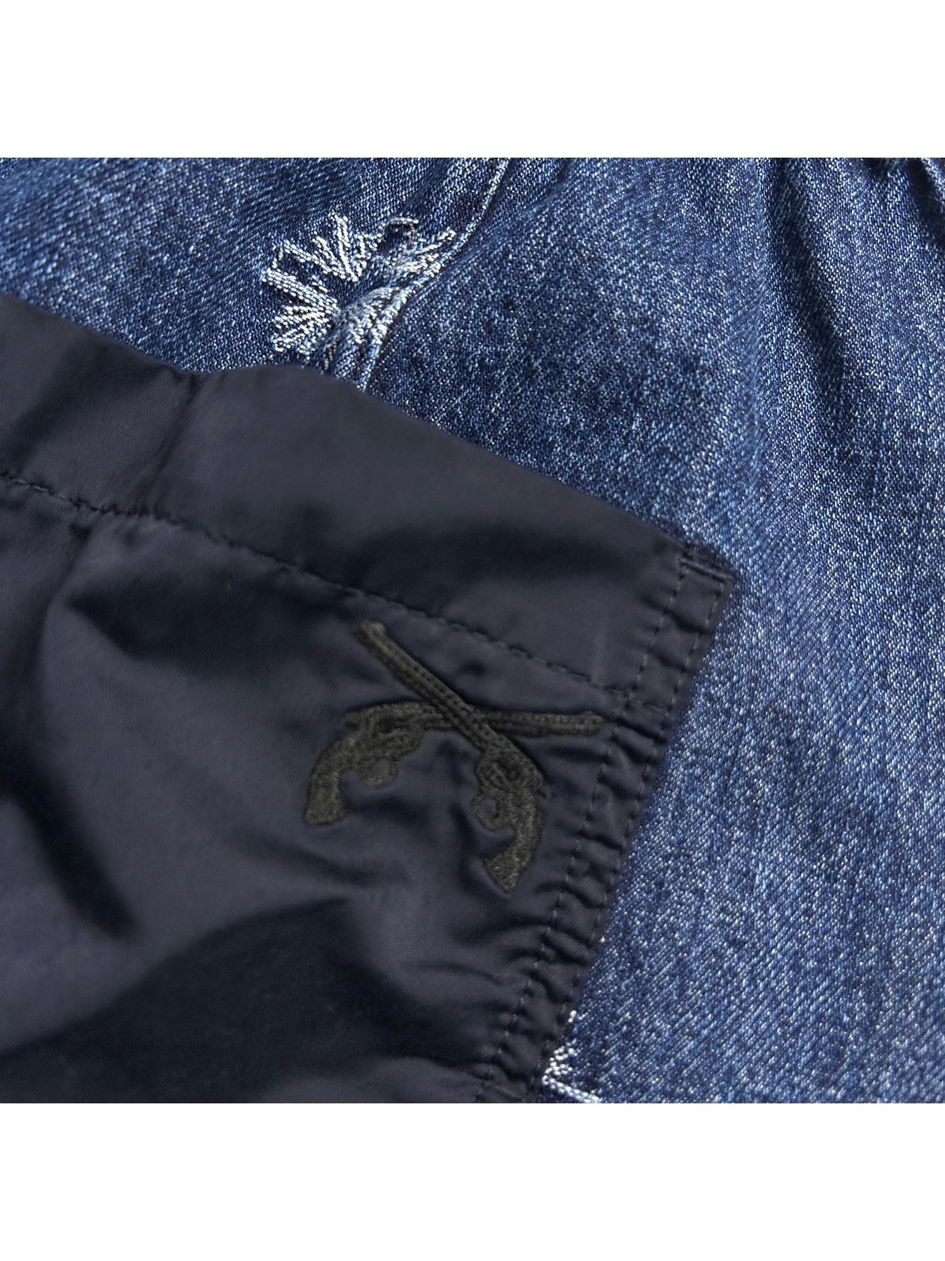 【予約品 8月10日(日) 締切 】CROSS JQ DENIM PT / クロスジャガード デニムパンツ / ブルー