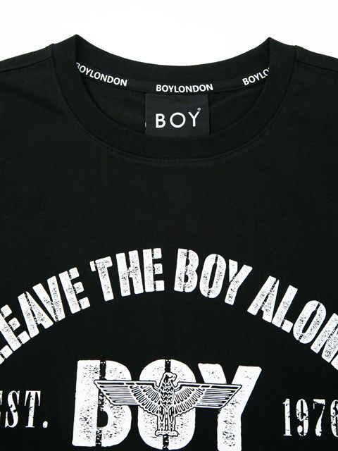 VINTAGE PRINTED HEAVY WEIGHT TEE BLACK / Tシャツ / ブラック 【BOY LONDON】