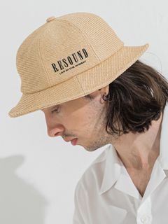 【予約品 】STRAW MESH BELL HAT / ストローメッシュベルハット / ベージュ